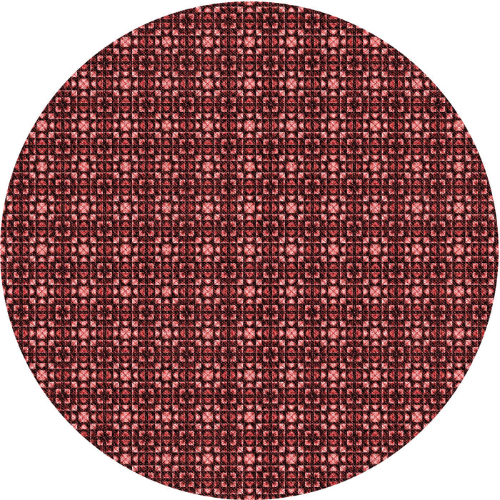 Square Machine Washable Transitional Cherry Red Rug in a Living Room, wshpat3689rd