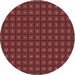 Square Machine Washable Transitional Cherry Red Rug in a Living Room, wshpat3689rd