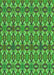 Patterned Neon Green Rug, pat3690grn