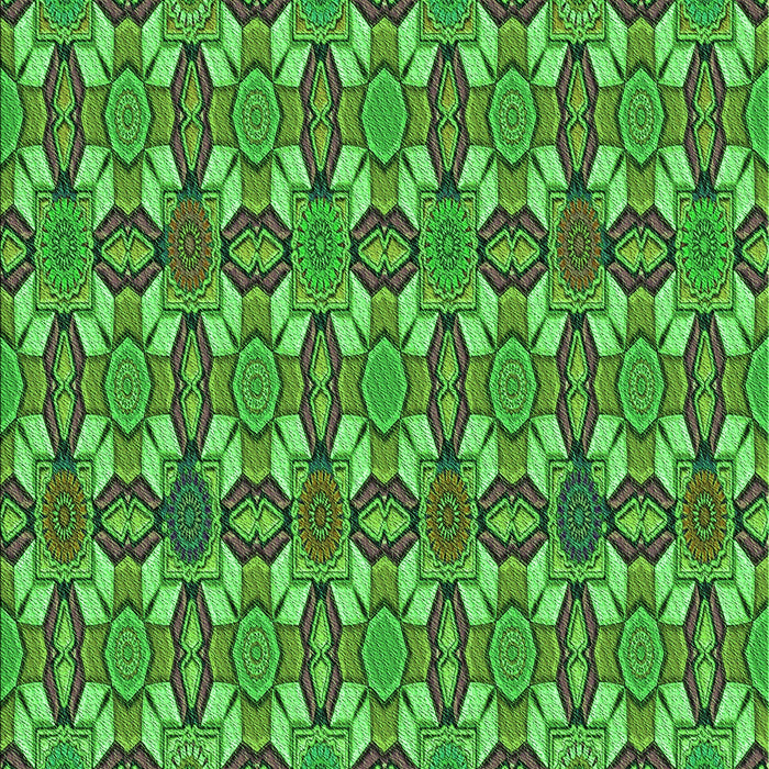 Machine Washable Transitional Neon Green Rug, wshpat3690grn