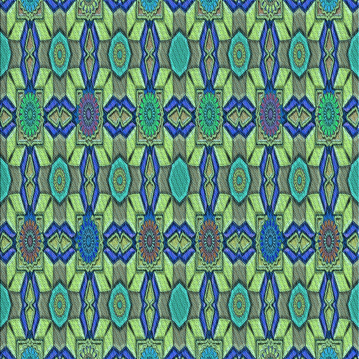 Patterned Blue Rug, pat3690lblu