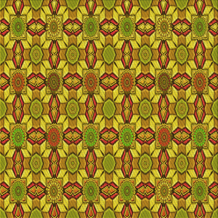 Round Patterned Saddle Brown Rug, pat3690yw