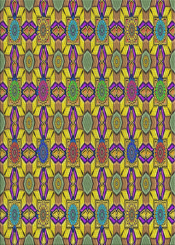 Patterned Metallic Gold Novelty Rug, pat3690