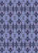Patterned Blue Rug, pat3691blu