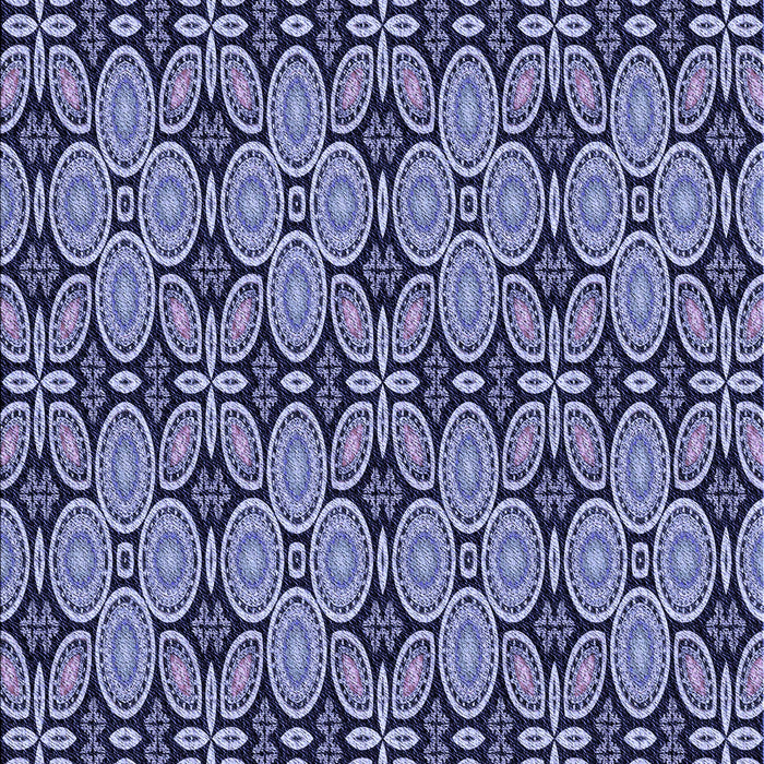 Patterned Blue Rug, pat3691blu