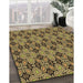 Machine Washable Transitional Bakers Brown Rug in a Family Room, wshpat3691brn