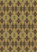 Machine Washable Transitional Bakers Brown Rug, wshpat3691brn