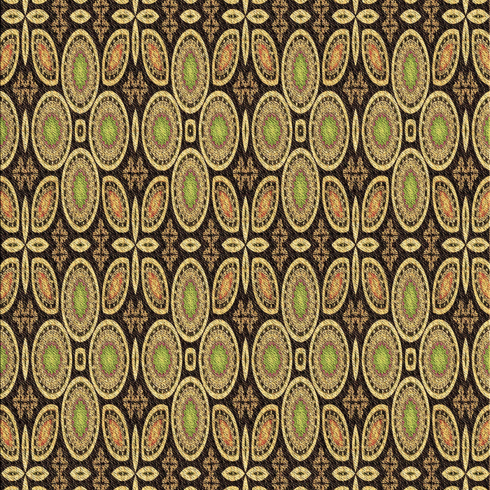 Patterned Bakers Brown Rug, pat3691brn