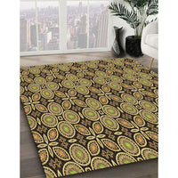Patterned Bakers Brown Rug, pat3691brn