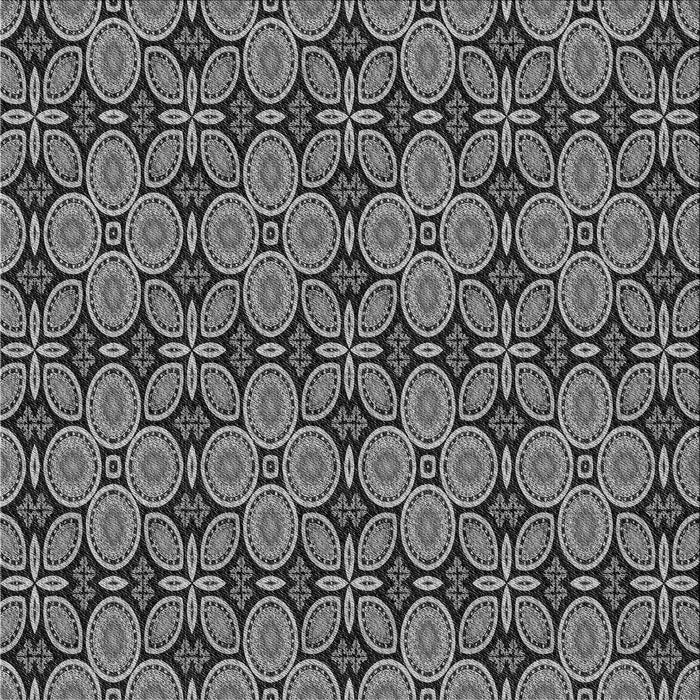 Round Patterned Dark Gray Rug, pat3691gry