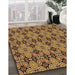 Machine Washable Transitional Yellow Rug in a Family Room, wshpat3691org