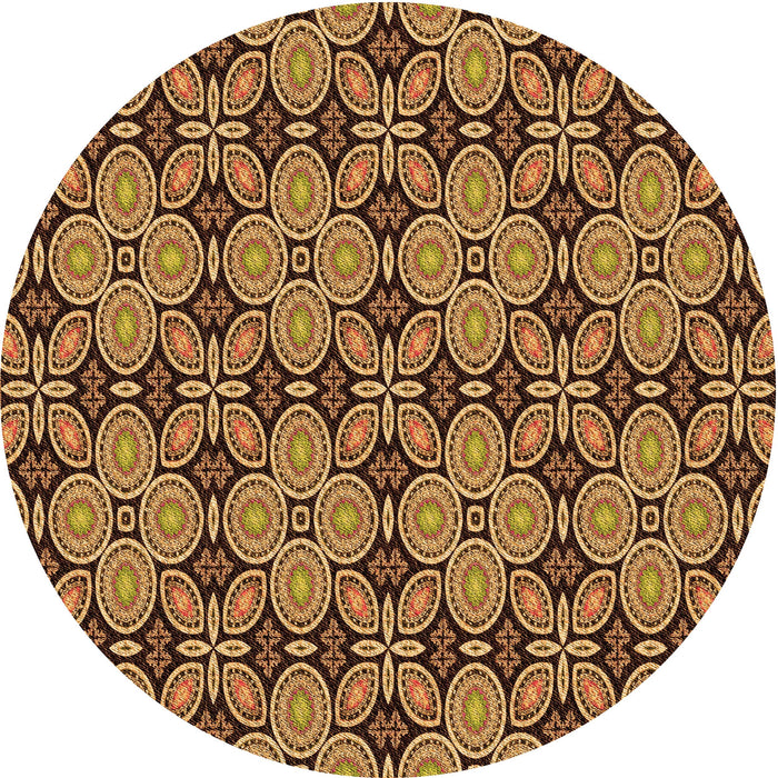 Square Machine Washable Transitional Yellow Rug in a Living Room, wshpat3691org