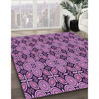 Patterned Purple Rug, pat3691pur