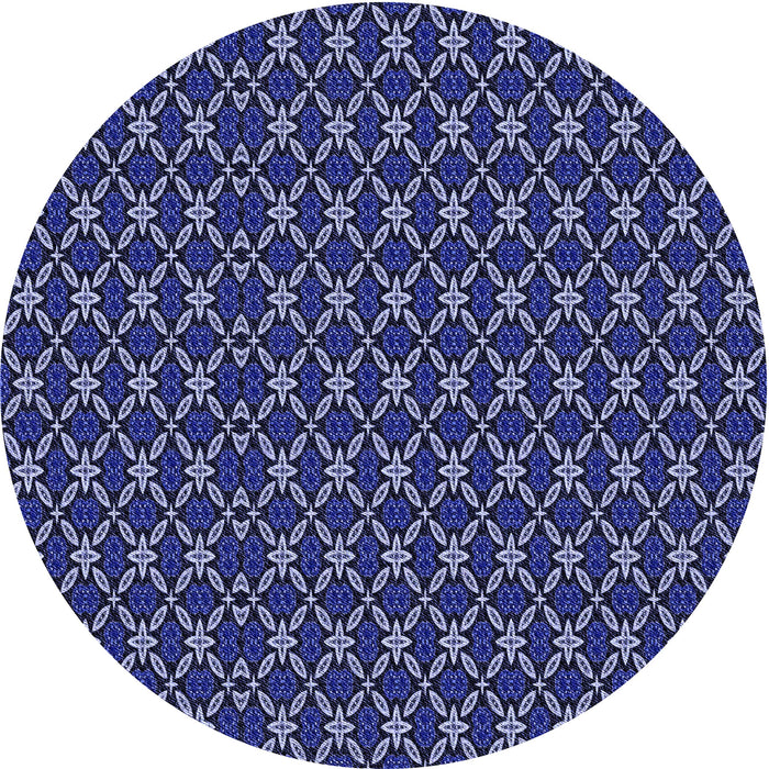 Square Machine Washable Transitional Blue Rug in a Living Room, wshpat3692blu