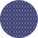 Square Patterned Blue Rug, pat3692blu