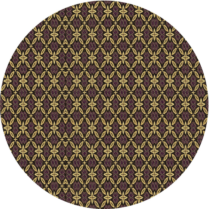 Square Patterned Midnight Gray Rug, pat3692brn