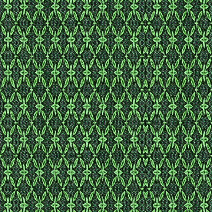 Patterned Dark Forest Green Rug, pat3692grn