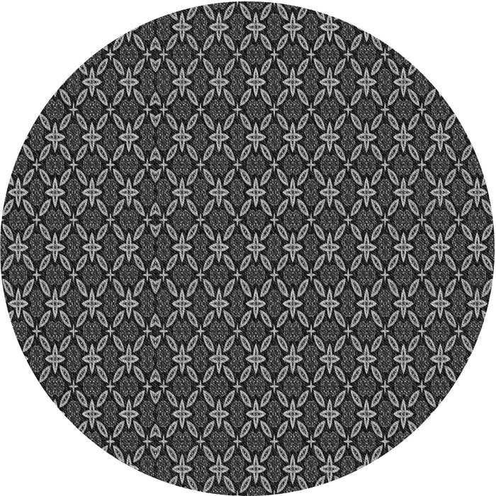 Square Patterned Gray Rug, pat3692gry