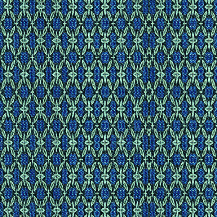 Machine Washable Transitional Deep-Sea Blue Rug, wshpat3692lblu