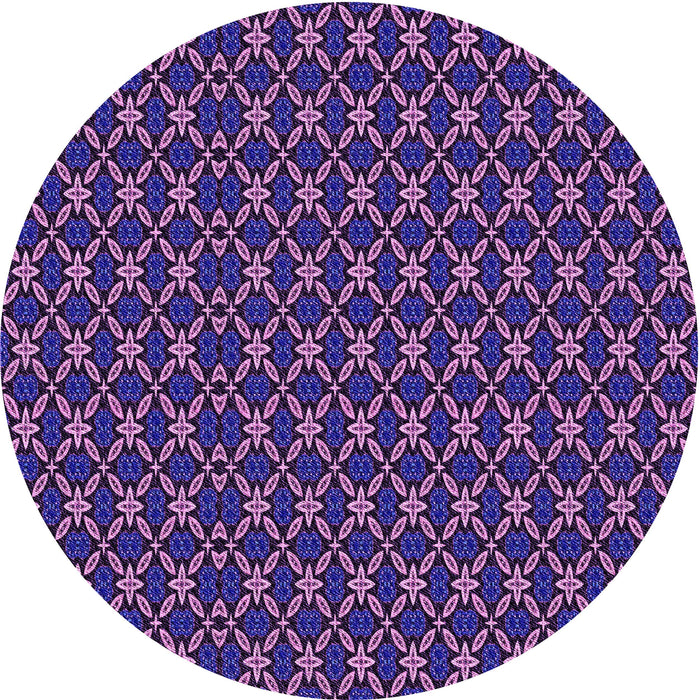 Square Machine Washable Transitional Medium Orchid Purple Rug in a Living Room, wshpat3692pur