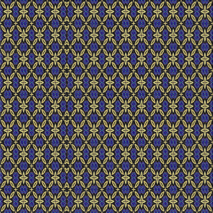 Square Patterned Blue Modern Rug, pat3692