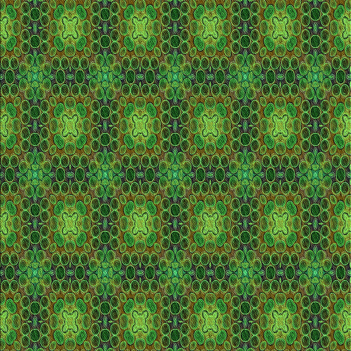 Machine Washable Transitional Dark Forest Green Rug, wshpat3693grn