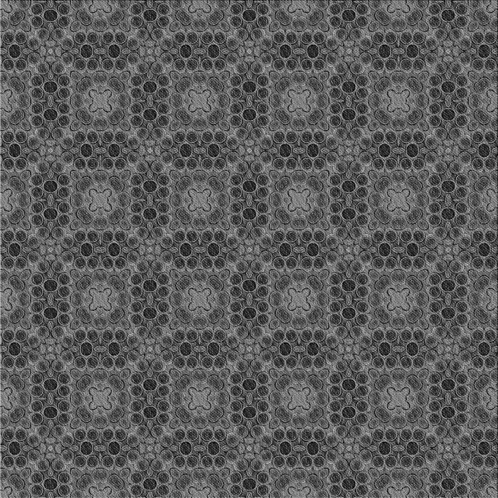 Round Patterned Gray Rug, pat3693gry