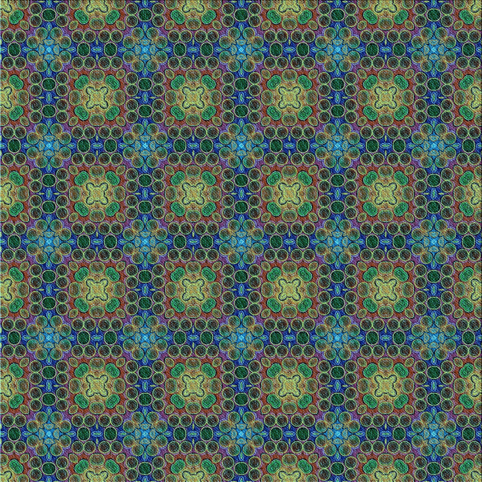 Round Patterned Forest Green Rug, pat3693lblu