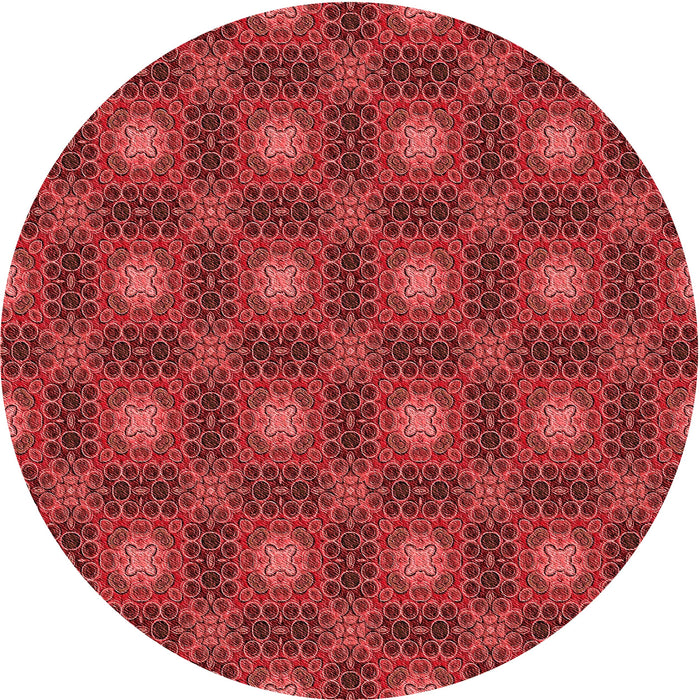 Square Machine Washable Transitional Red Rug in a Living Room, wshpat3693rd