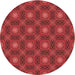 Square Patterned Red Rug, pat3693rd