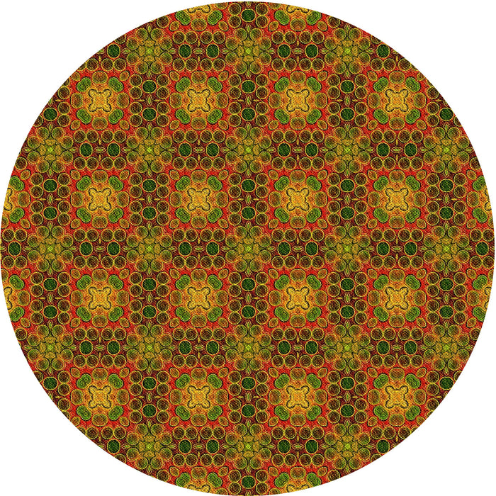 Square Machine Washable Transitional Tomato Red Rug in a Living Room, wshpat3693yw