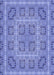 Patterned Denim Blue Rug, pat3694blu