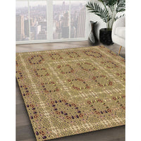 Patterned Sienna Brown Rug, pat3694brn