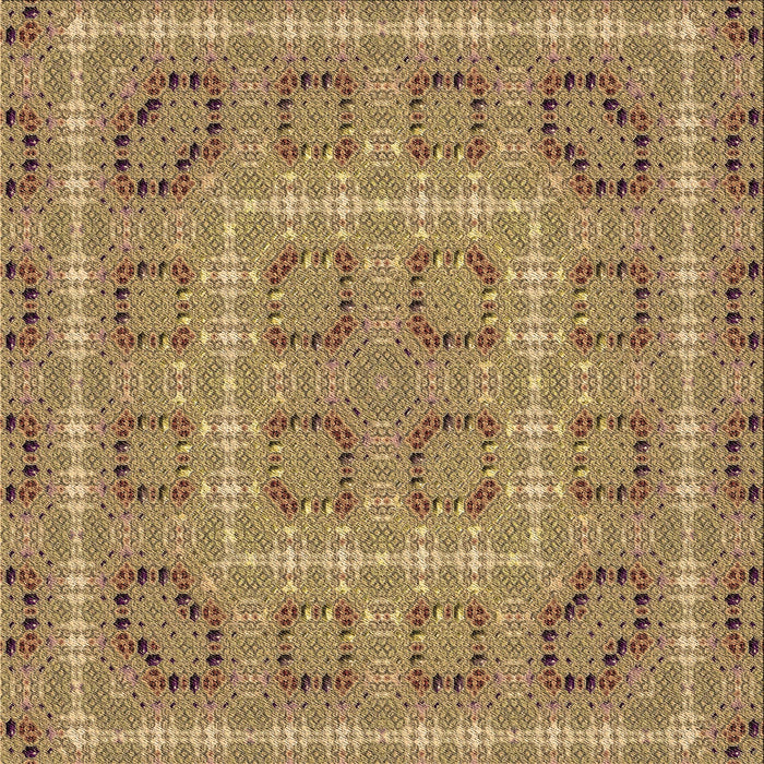 Round Machine Washable Transitional Sienna Brown Rug, wshpat3694brn