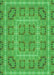 Patterned Neon Green Rug, pat3694grn