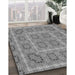 Patterned Ash Gray Rug in Family Room, pat3694gry