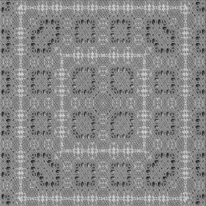 Round Patterned Ash Gray Rug, pat3694gry