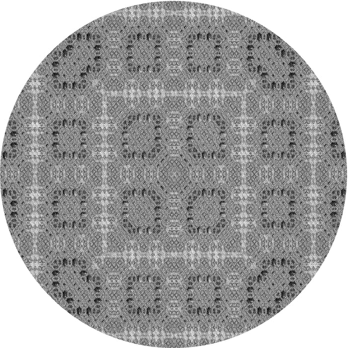 Square Machine Washable Transitional Ash Gray Rug in a Living Room, wshpat3694gry