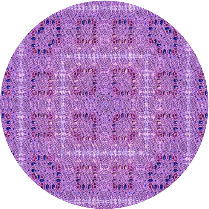 Square Machine Washable Transitional Violet Purple Rug in a Living Room, wshpat3694pur