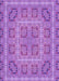 Machine Washable Transitional Violet Purple Rug, wshpat3694pur