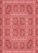 Patterned Ruby Red Rug, pat3694rd