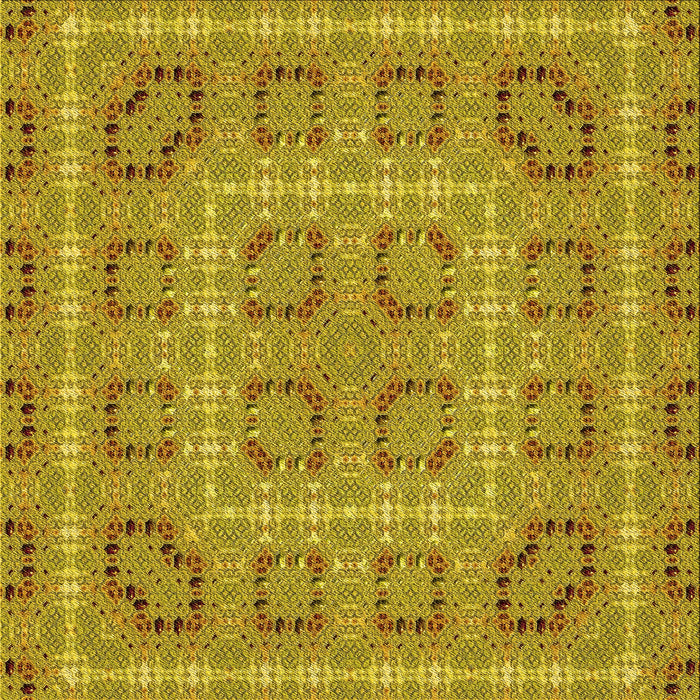 Round Patterned Dark Bisque Brown Rug, pat3694yw