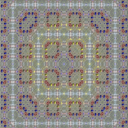Square Patterned Gray Modern Rug, pat3694