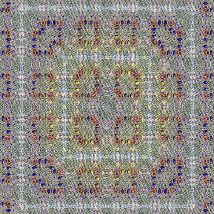 Square Patterned Gray Modern Rug, pat3694