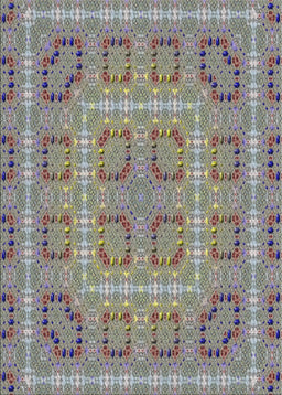 Patterned Gray Modern Rug, pat3694