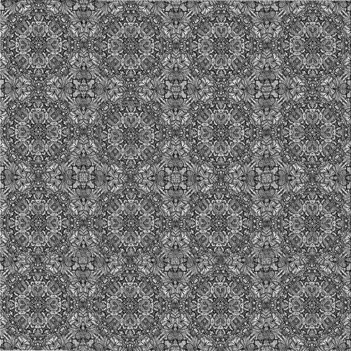 Round Patterned Dark Gray Rug, pat3695gry