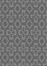 Machine Washable Transitional Dark Gray Rug, wshpat3695gry