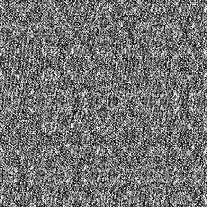 Machine Washable Transitional Dark Gray Rug, wshpat3695gry