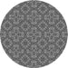 Square Patterned Dark Gray Rug, pat3695gry