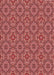 Machine Washable Transitional Red Rug, wshpat3695rd